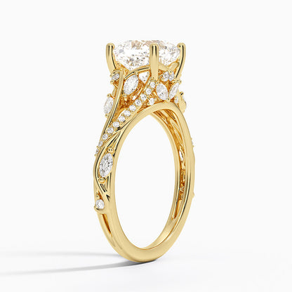 Begonia Vine Diamond Ring