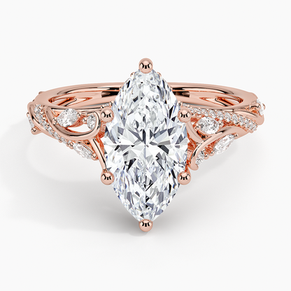 Begonia Vine Diamond Ring