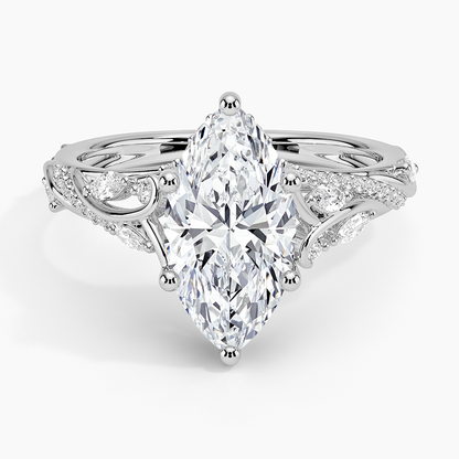 Begonia Vine Diamond Ring
