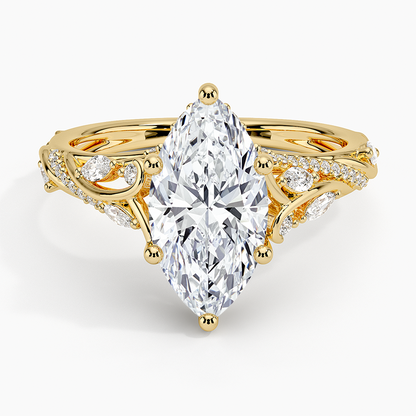Begonia Vine Diamond Ring