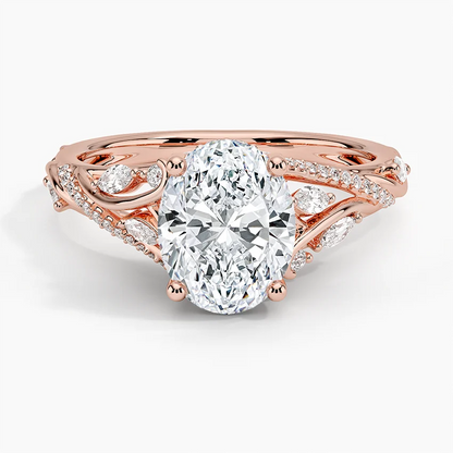 Begonia Vine Diamond Ring
