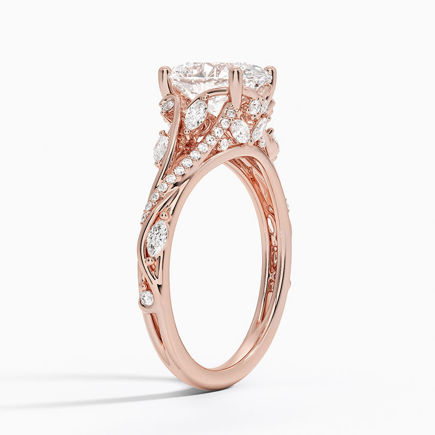 Begonia Vine Diamond Ring