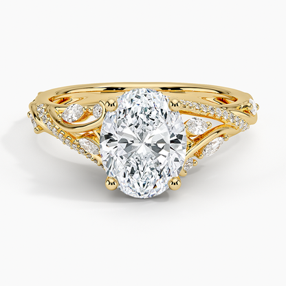 Begonia Vine Diamond Ring