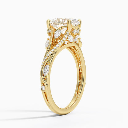 Begonia Vine Diamond Ring