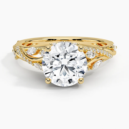 Begonia Vine Diamond Ring
