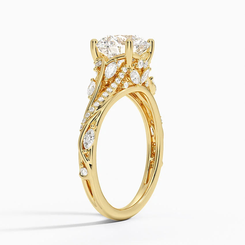 Begonia Vine Diamond Ring