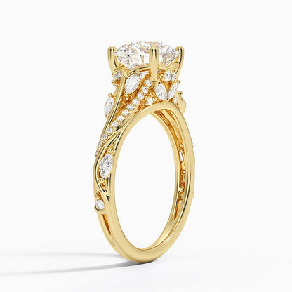 Begonia Vine Diamond Ring