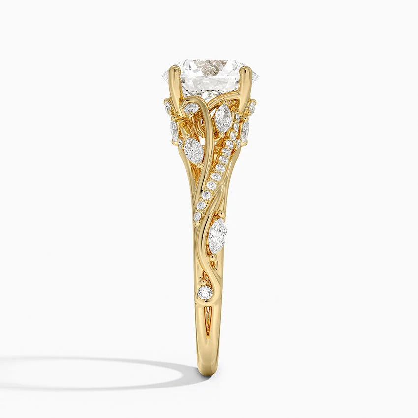 Begonia Vine Diamond Ring