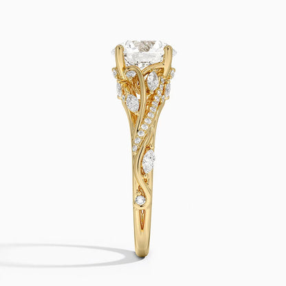 Begonia Vine Diamond Ring